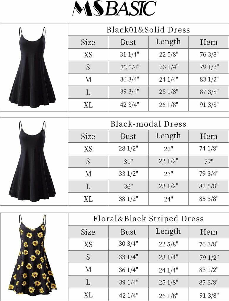 MSBASIC Womens Sleeveless Adjustable Strappy Summer Beach Swing Dress