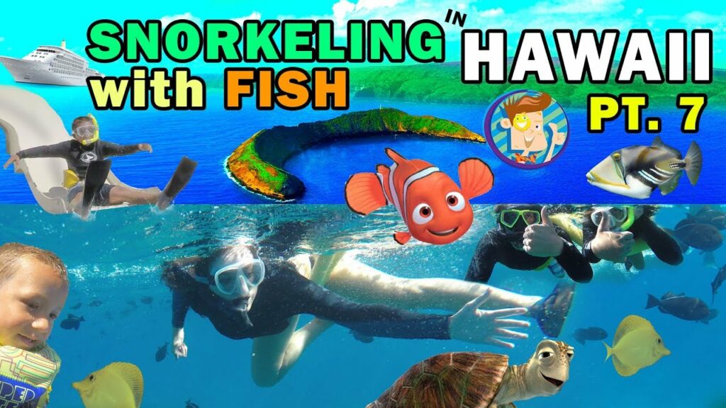 SNORKELING IN HAWAII w  Ocean Water Slide! Swim w/ Fish @ Molokini (FV Family Maui Trip Part 7)