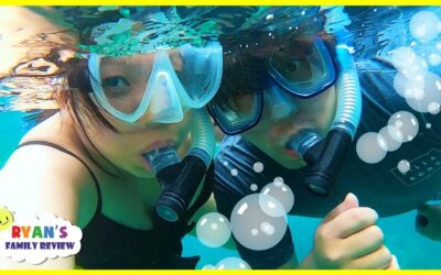 Snorkeling Underwater for the first time in Hawaii with Ryan’s Family Review!!!