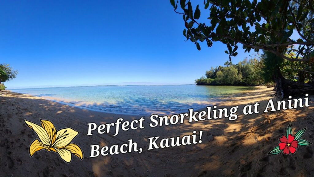 Perfect Snorkeling at Anini Beach, Kauai