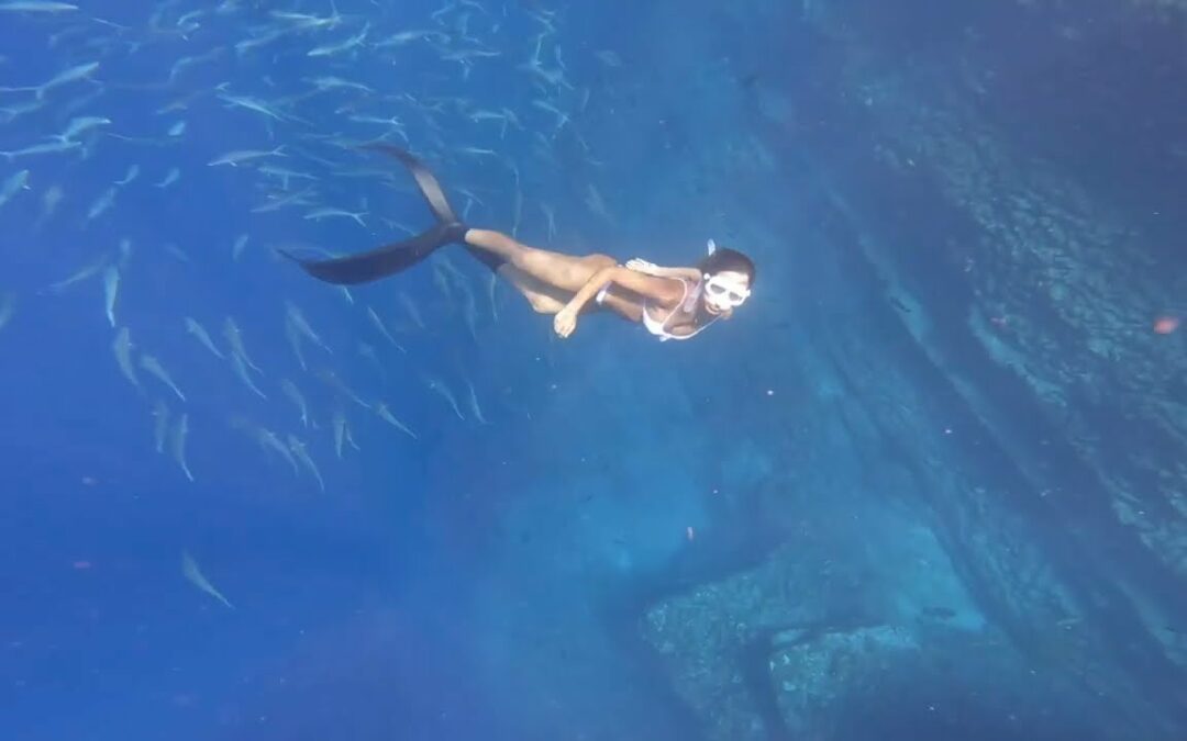 Snorkeling off Niihau at Lehua Crater