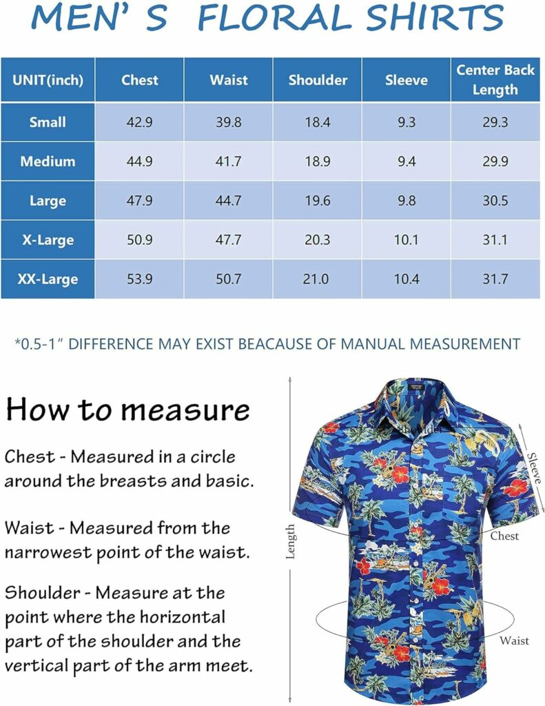 COOFANDY Mens Hawaiian Shirts Short Sleeve Casual Button Down Tropical Beach Shirt