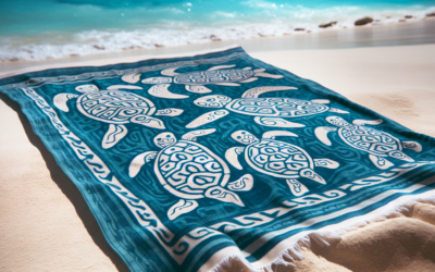 Hawaiian Beach Towel – Blue Honu Turtles Review