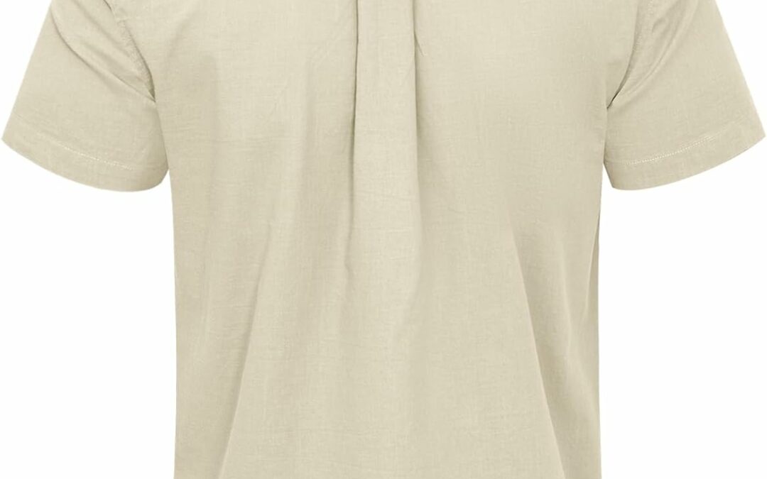 JEKAOYI Mens Casual Linen Button Down Short Sleeve Shirts Review