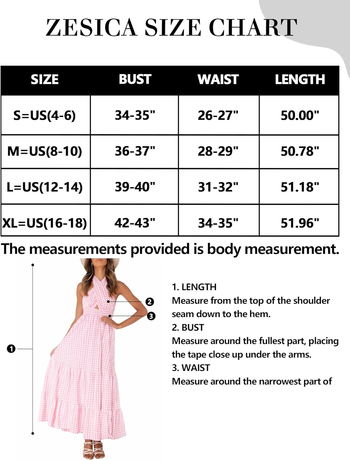 ZESICA Womens Summer Crossover Halter Neck Sleeveless Plaid Cut Out Backless Flowy A Line Maxi Dress